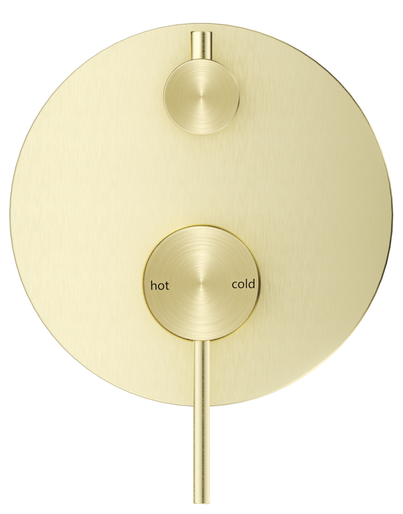 Mica Shower Mixer Diverter - 1P - TRIM KIT ONLY – French Gold