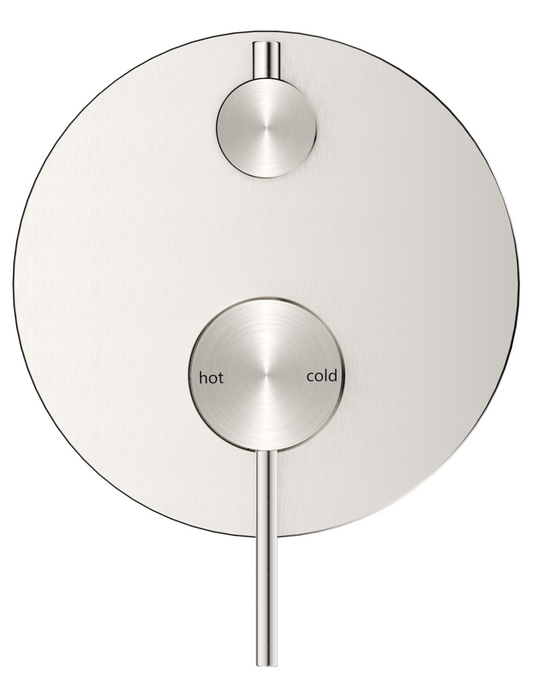 Mica Shower Mixer Diverter - 1P - TRIM KIT ONLY – Brushed Nickel