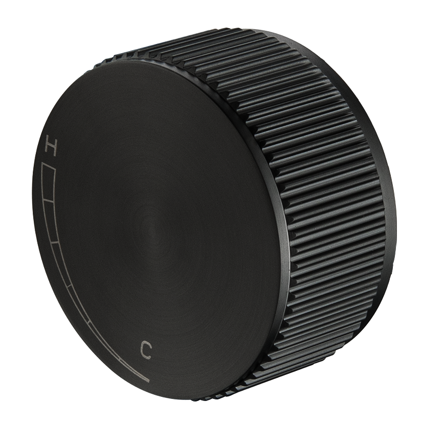 Mica Fluted Progressive Shower Mixer – Black