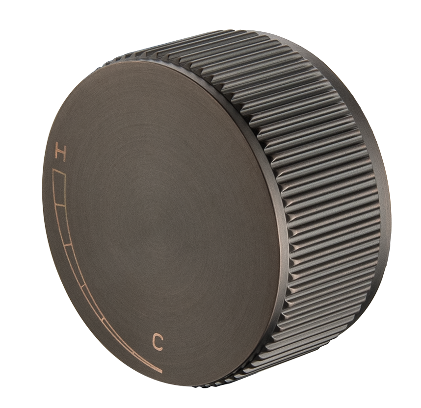 Mica Fluted Progressive Shower Mixer – Dusk Bronze