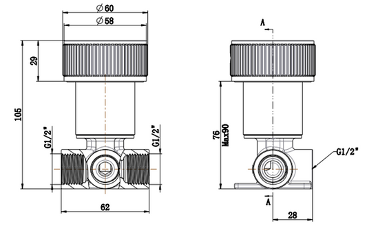 Mica Fluted Progressive Shower Mixer – Brushed Nickel