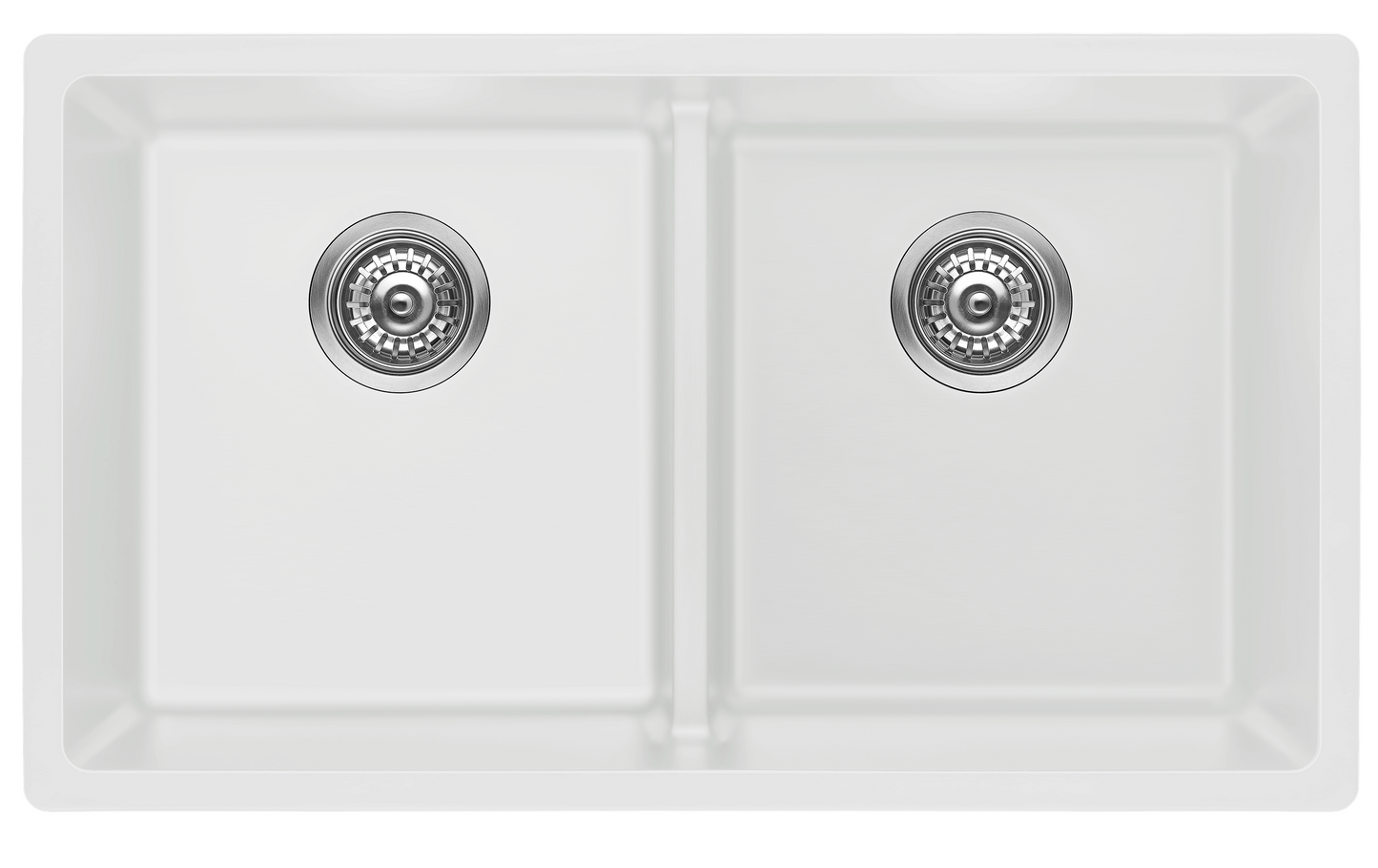Fomos Sink 790 x 460mm - Double Bowl – White