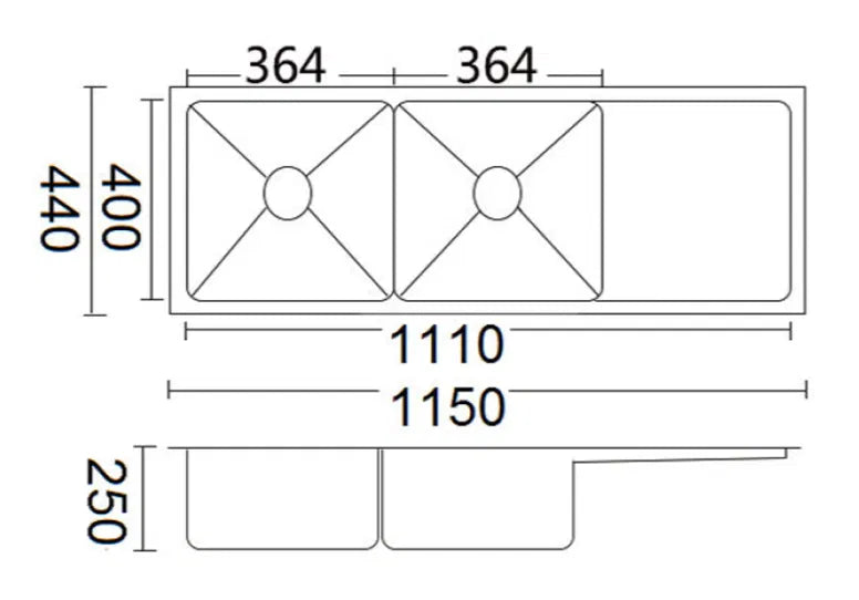 Luminare Sink 1150 x 440mm