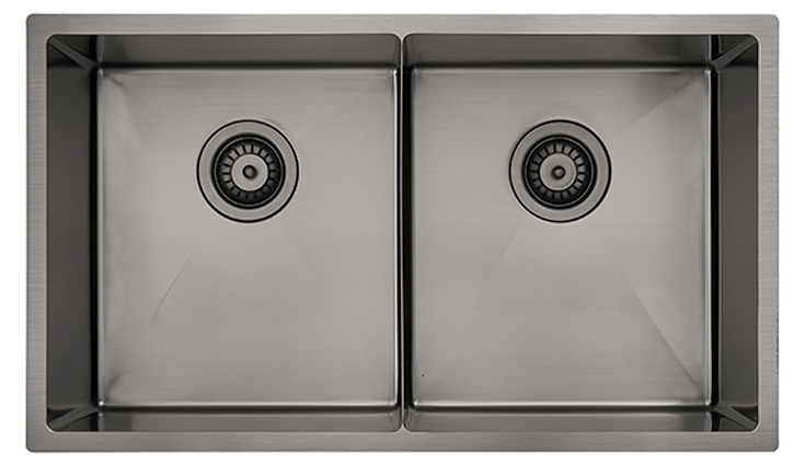 Luminare Sink 760 x 440mm - Double Bowl – Gunmetal