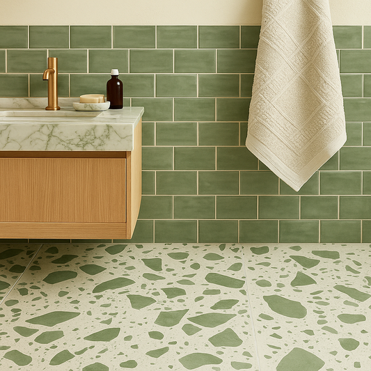 Torrens Terrazzo Jade Green 60x60