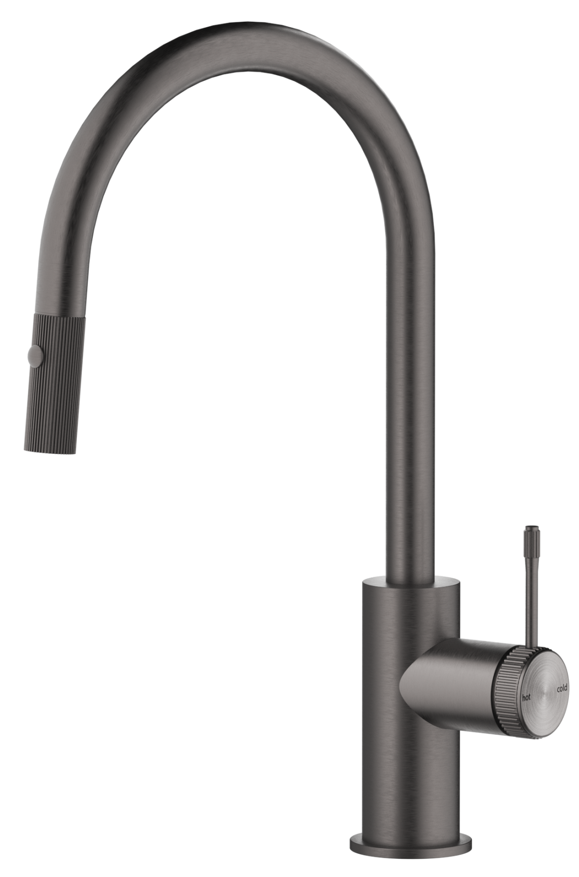Mica Fluted Pull-Out Sink Mixer – Gunmetal
