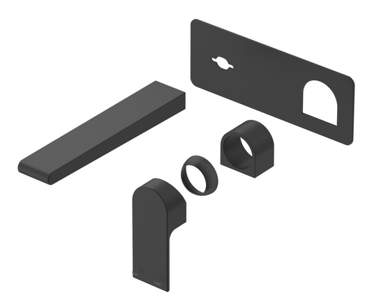 Beki Wall-Spout Combo - 1P - TRIM KIT ONLY – Black