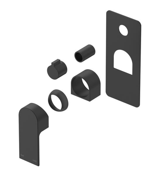 Beki Shower Mixer Diverter - 1P - TRIM KIT ONLY – Black