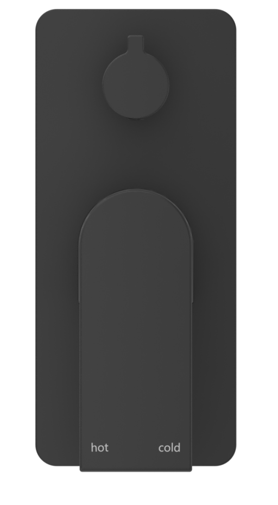 Beki Shower Mixer Diverter - 1P - TRIM KIT ONLY – Black