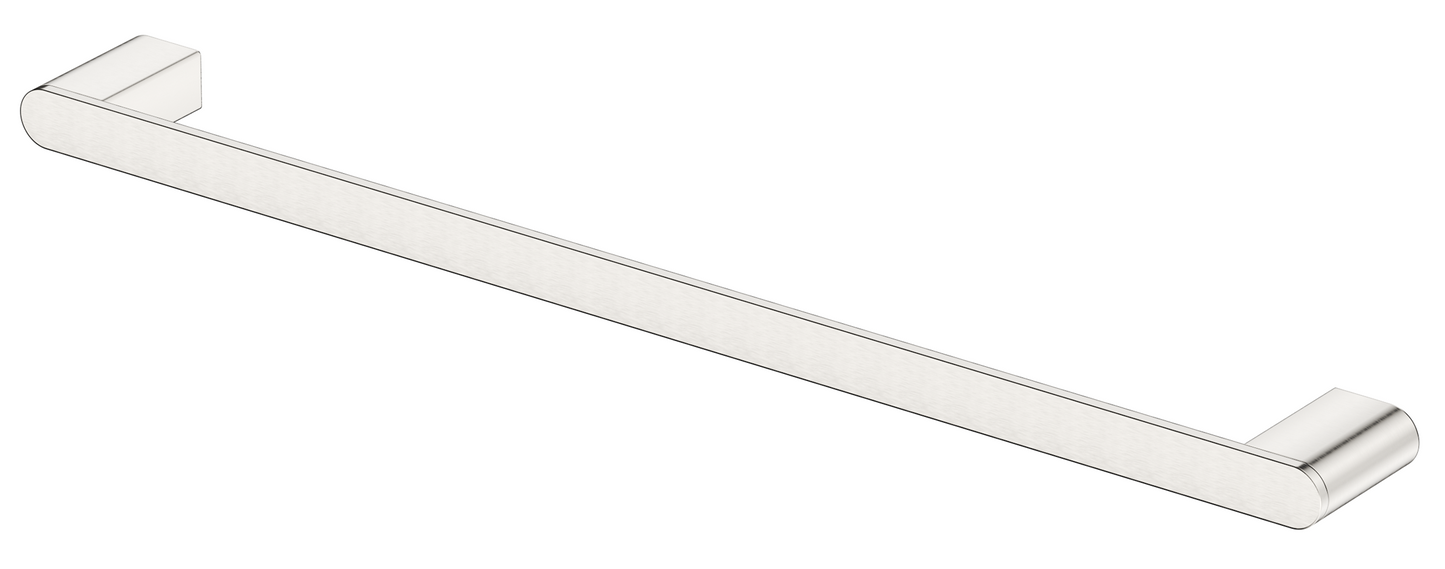 Supra Single Towel Rail 800 – Brushed Nickel
