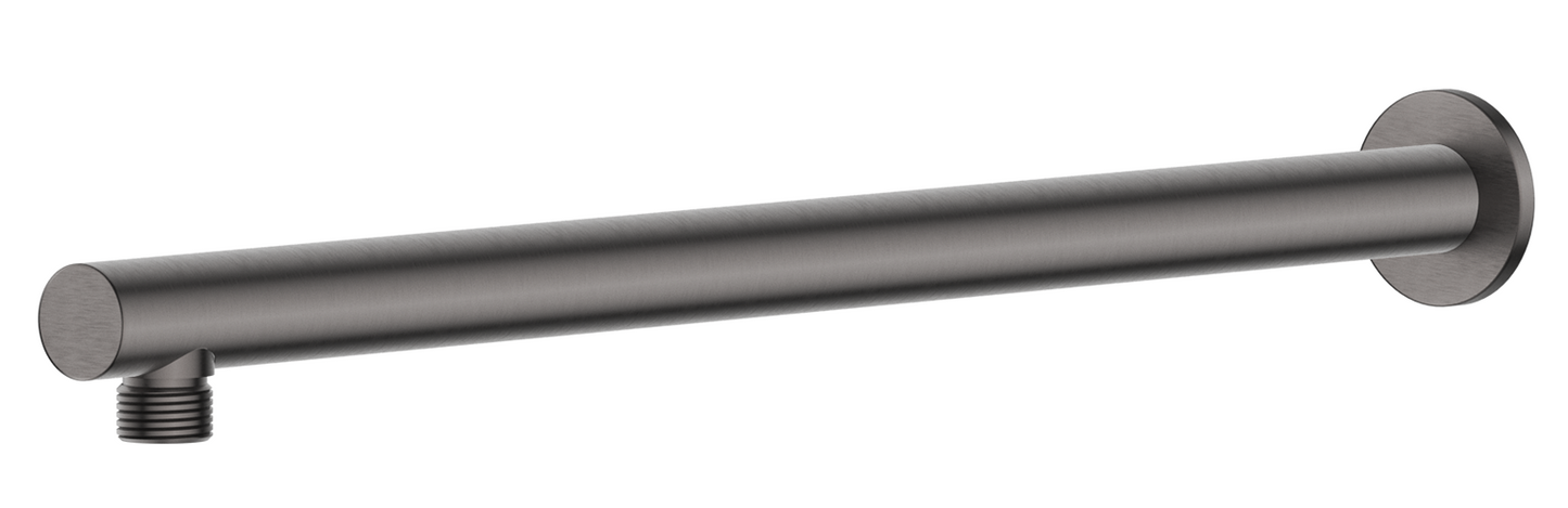 Mica Wall Shower Arm - 450mm - Straight – Gunmetal