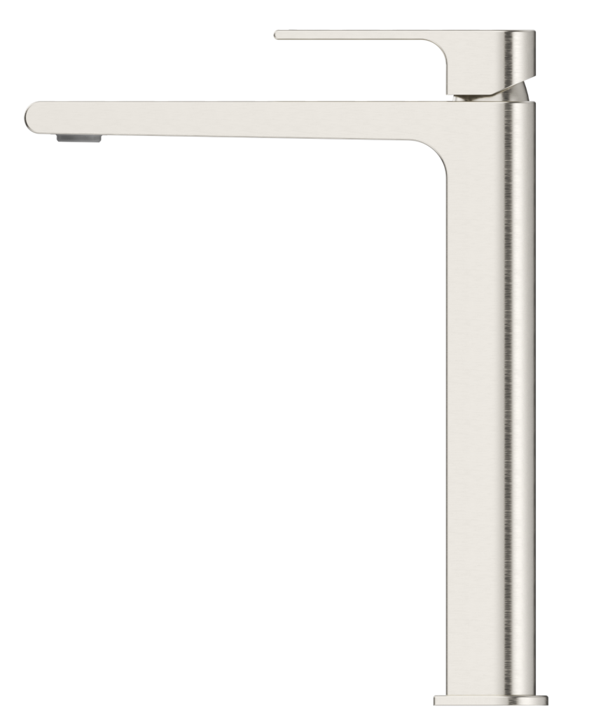 Beki Tall Basin Mixer – Brushed Nickel