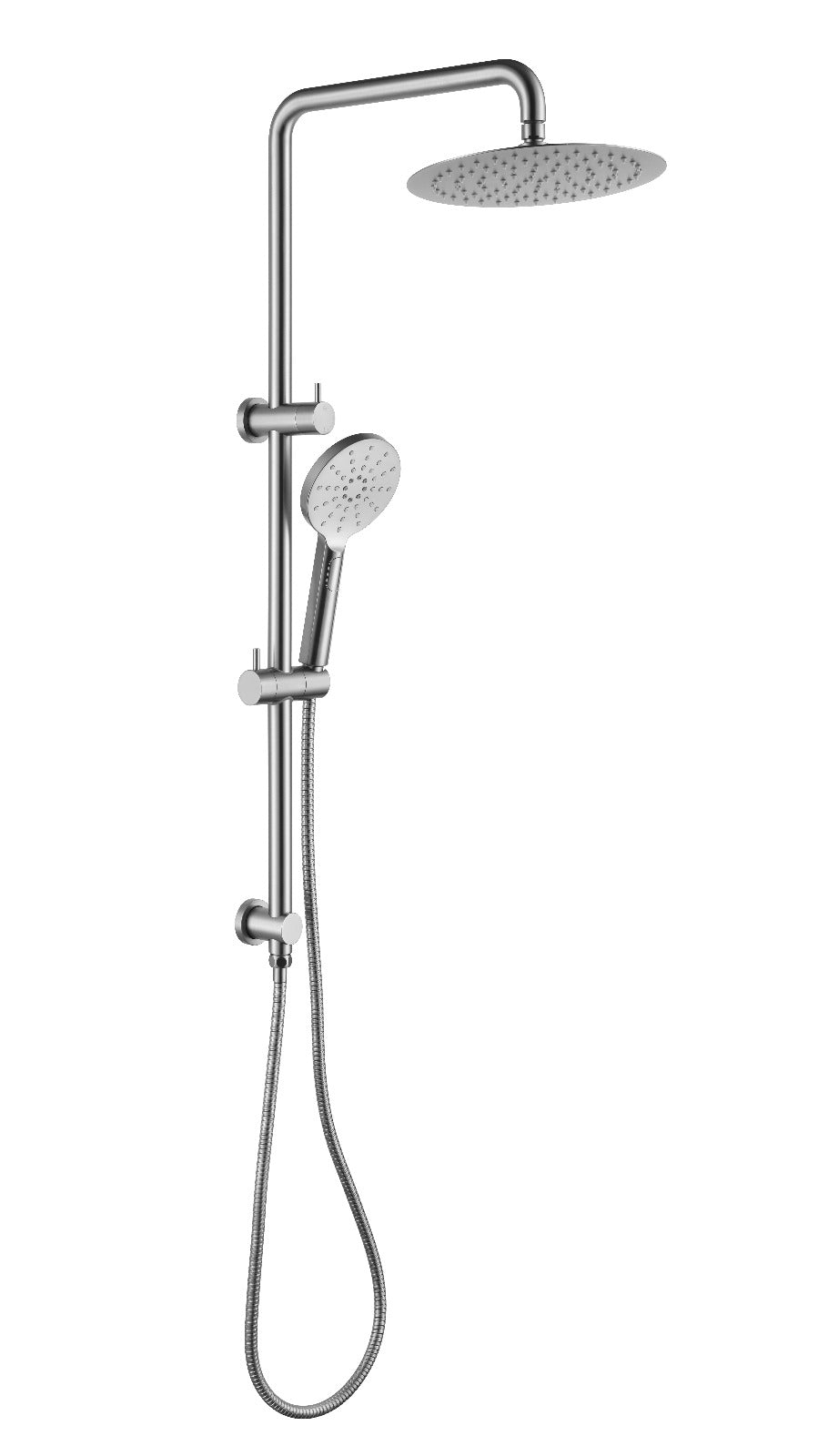 Mica Dual Shower Rail – Brushed Nickel