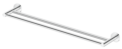 Mica Double Towel Rail 600  – Chrome