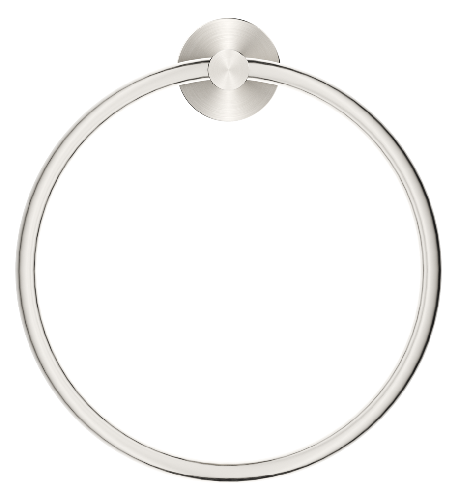 Mica Hand Towel Ring – Brushed Nickel