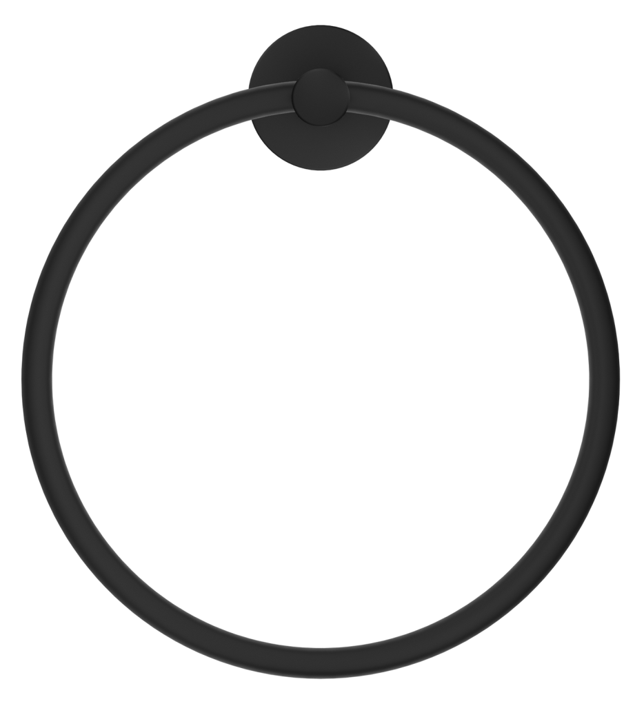 Mica Hand Towel Ring – Black