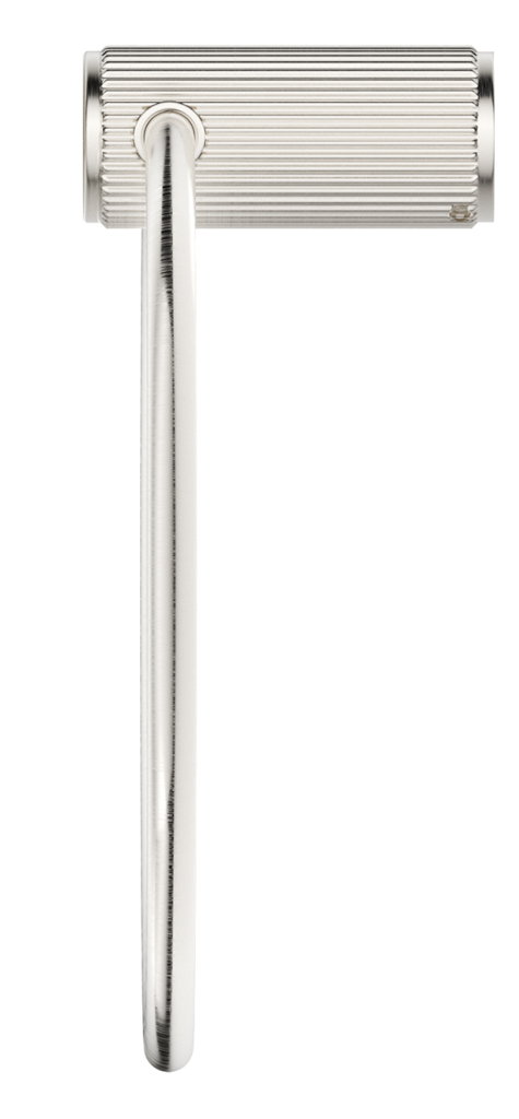 Mica Fluted Towel Ring – Brushed Nickel