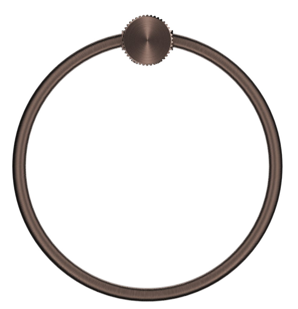 Mica Fluted Towel Ring – Dusk Bronze