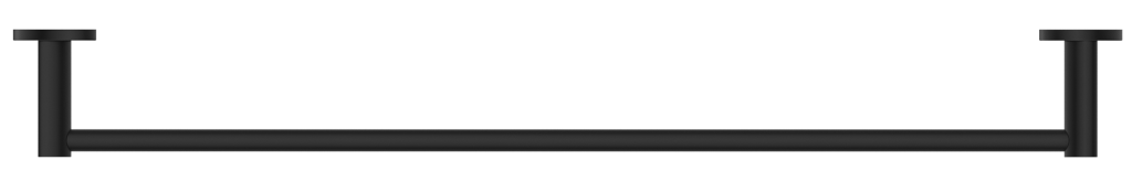 Mica Single Towel Rail 800 – Black