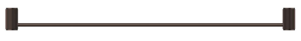 Mica Fluted Single Towel Rail – Dusk Bronze