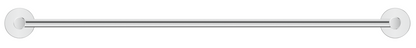 Mica Double Towel Rail 600  – Chrome