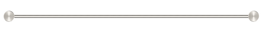 Mica Fluted Single Towel Rail – Brushed Nickel