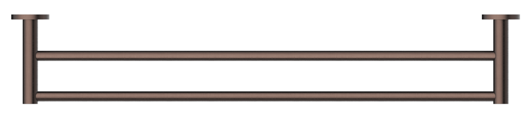 Mica Double Towel Rail 800 – Dusk Bronze