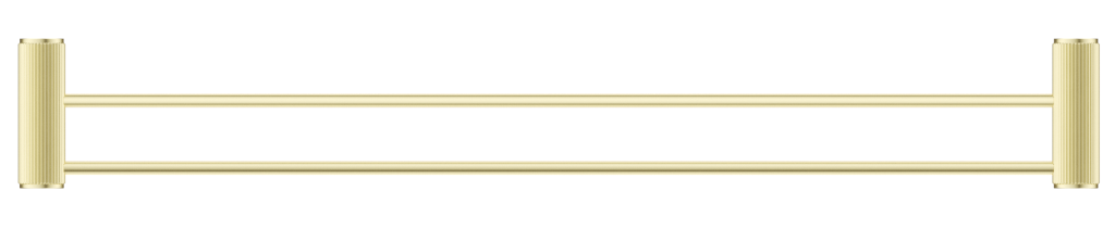 Mica Fluted Double Towel Rail – French Gold