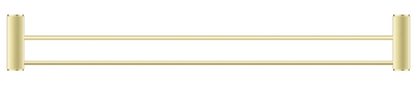 Mica Fluted Double Towel Rail – French Gold