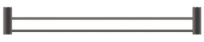 Mica Fluted Double Towel Rail – Gunmetal