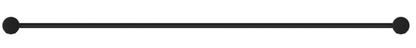Mica Fluted Double Towel Rail – Black