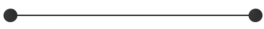 Mica Stainless Shelf - 400mm – Black