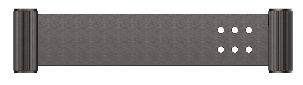 Mica Fluted Stainless Shelf - 400mm – Gunmetal