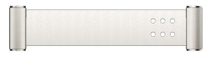 Mica Fluted Stainless Shelf - 400mm – Brushed Nickel