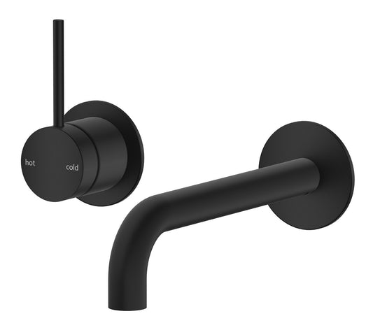 Mica Wall-Spout Combo - 2P - Reverse - TRIM KIT ONLY – Black