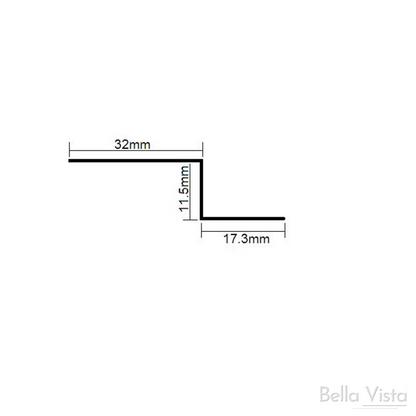 Zenon Wall Flashing Bar Mini – Stainless Steel