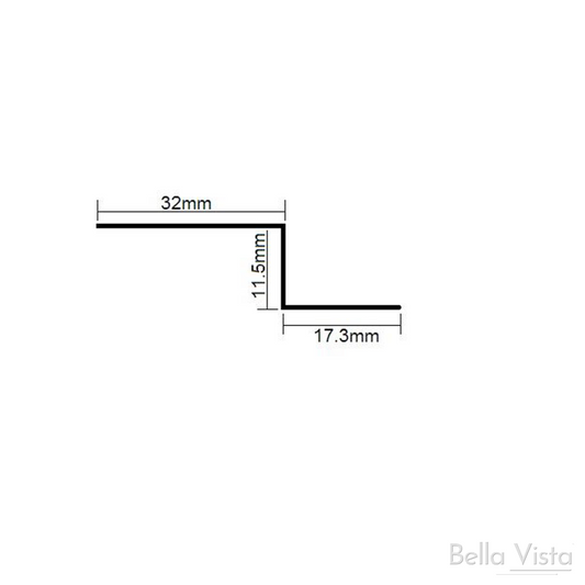 Zenon Wall Flashing Bar 1200 – Stainless Steel
