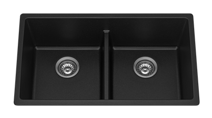 Fomos Sink 790 x 460mm - Double Bowl – Black