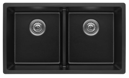 Fomos Sink 790 x 460mm - Double Bowl – Black