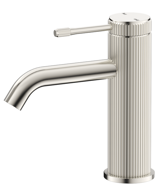 Mica Fluted Basin Mixer – Brushed Nickel