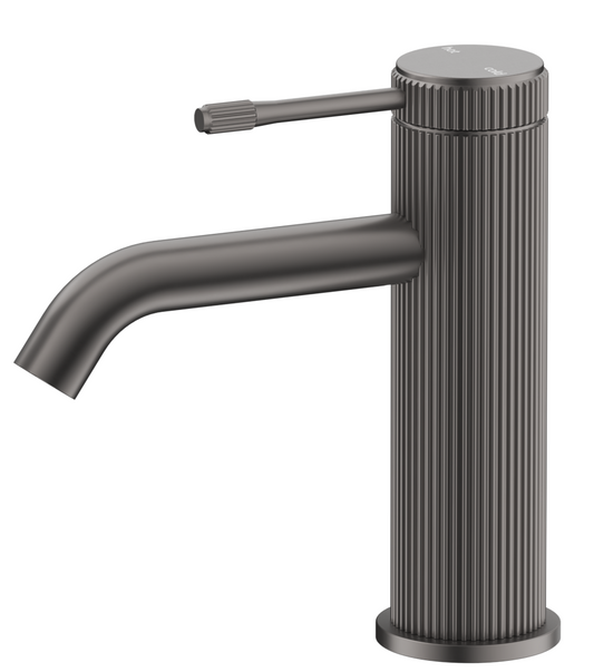 Mica Fluted Basin Mixer – Gunmetal