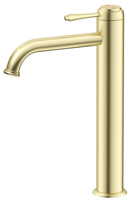 Mica Heritage Tall Basin Mixer – French Gold