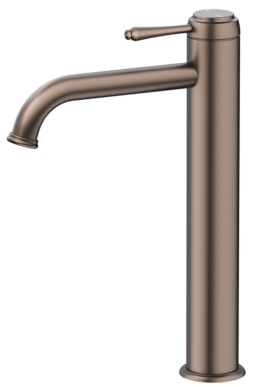 Mica Heritage Tall Basin Mixer – Dusk Bronze