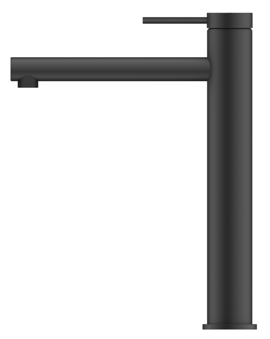 Mica Tall Basin Mixer Straight – Black