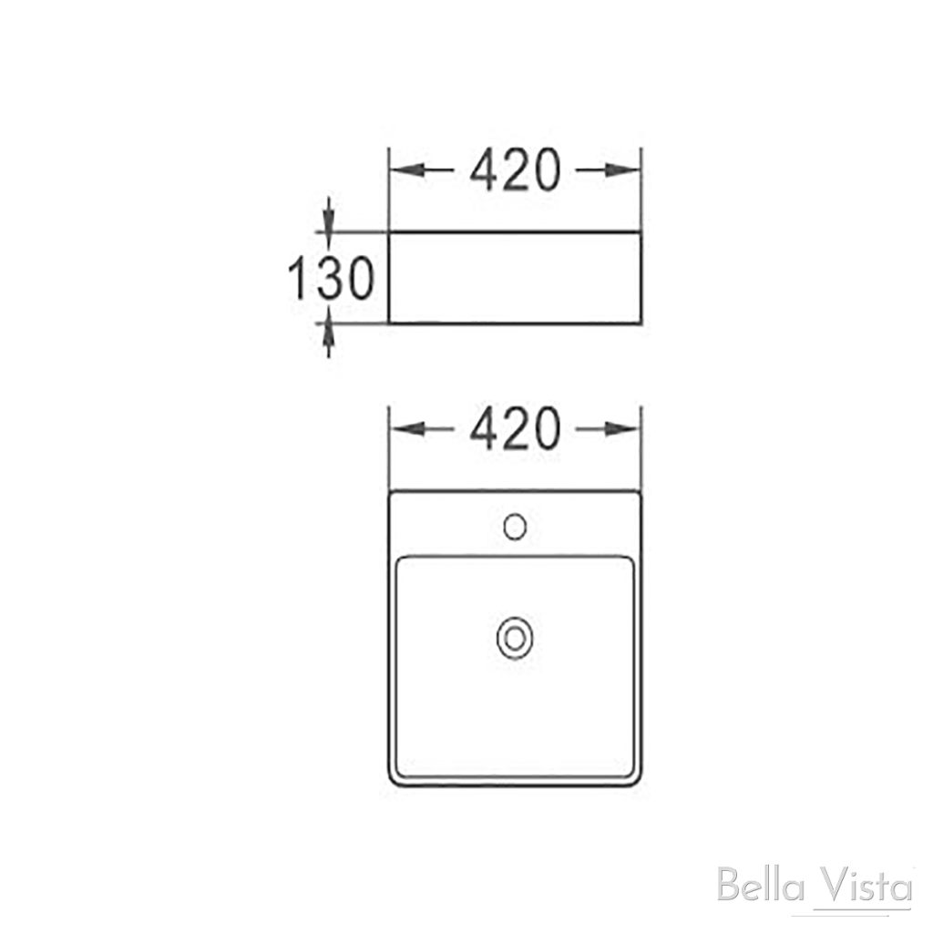Florentine 420 x 420mm – Matte White
