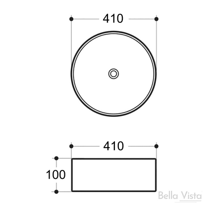 Aimee 410 x 100mm – Matte White