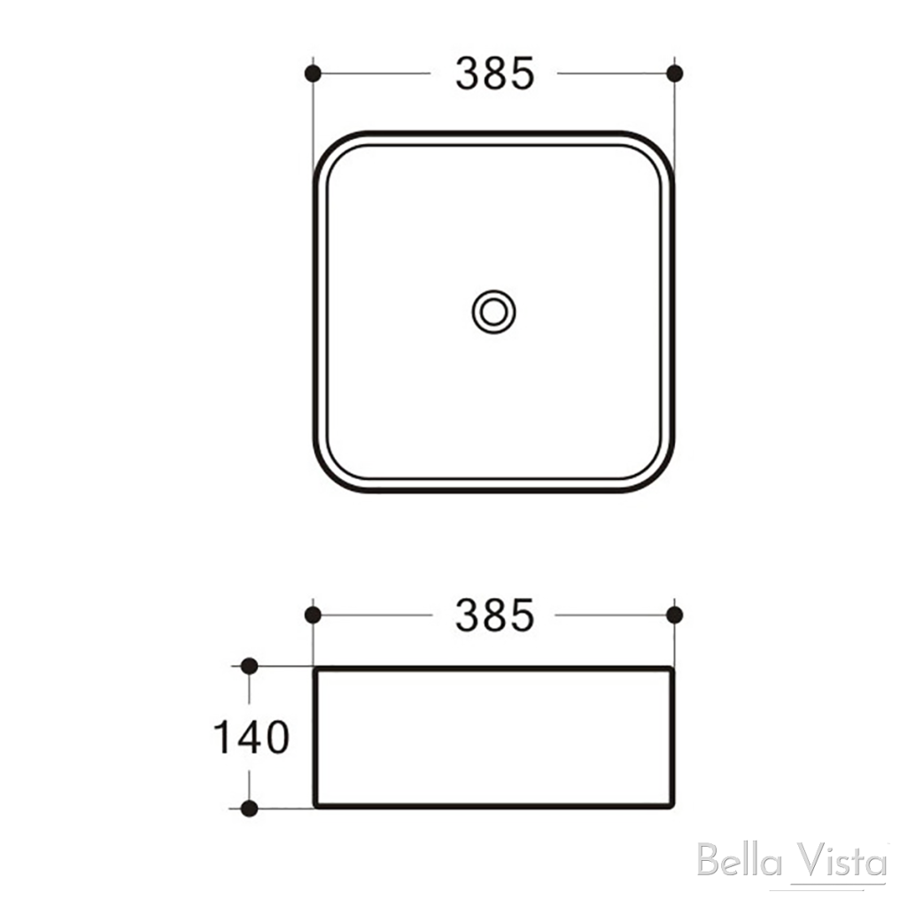 Riva 380 x 380mm – White