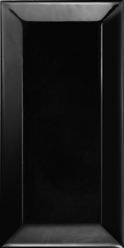 Kiwi Gloss Bevelled Black 7.5X15