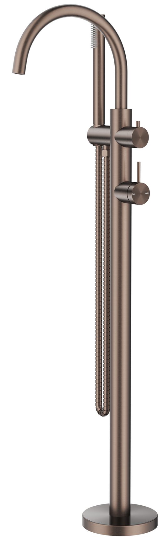 Mica Freestanding Bath Mixer with Hand Shower – Dusk Bronze