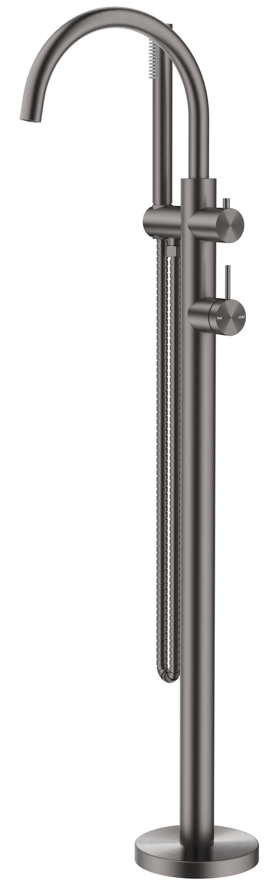 Mica Freestanding Bath Mixer with Hand Shower – Gunmetal